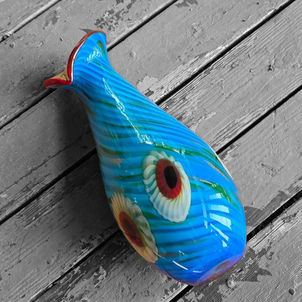 Murano Art Glass Vase 18.75